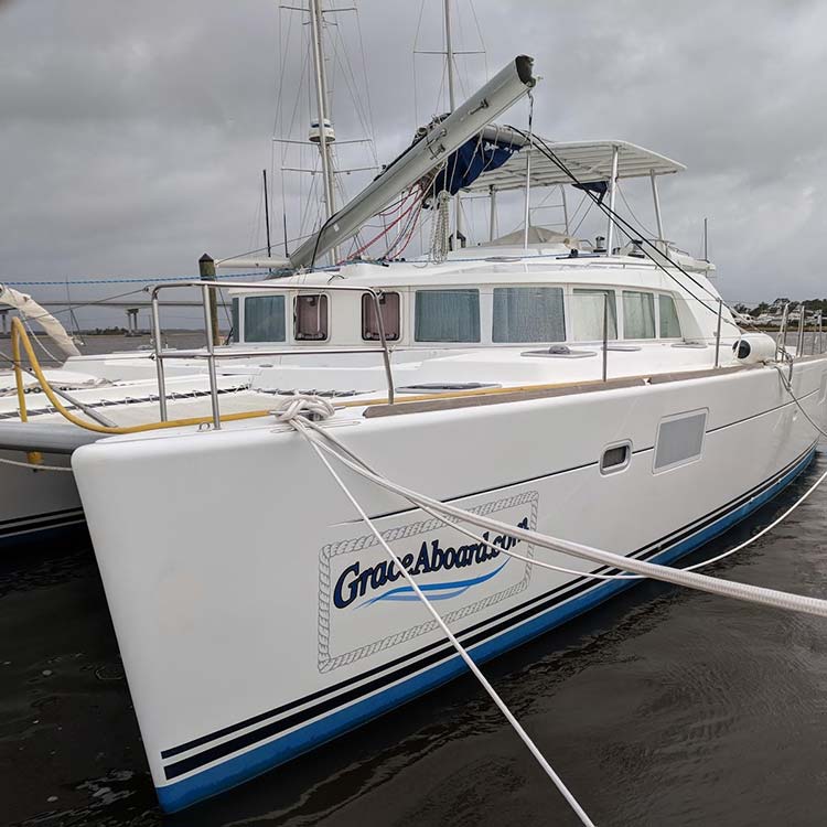 Dismasted Sailboat