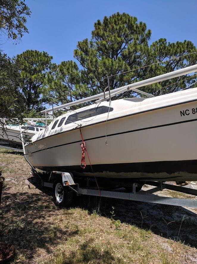 Sailboat on a Trailer